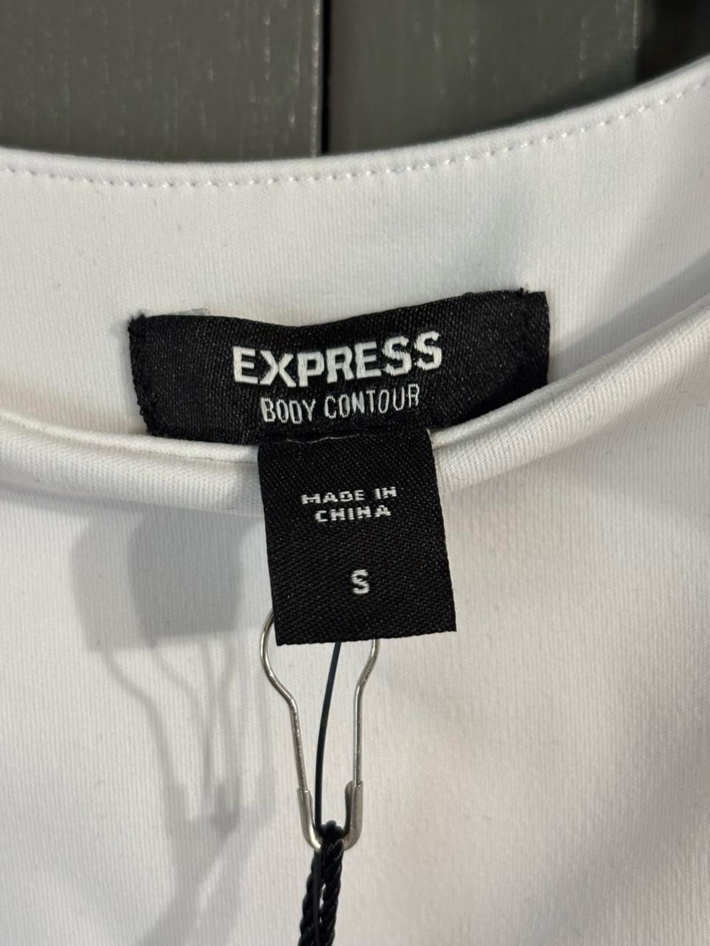 Express White Ruffle Sleeve Top - Picture 3 of 5